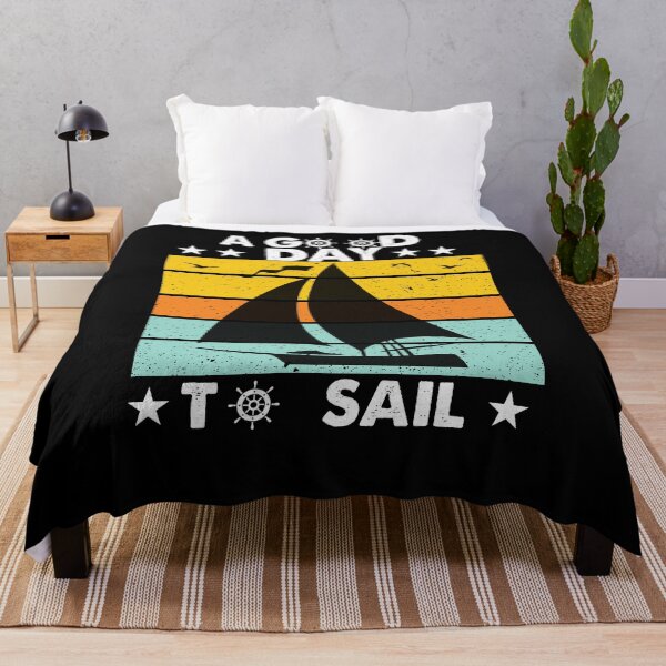 Item preview, Good Day To Sail - Retro Vintage Distressed Sunset Design For Sailing Lovers Gift Idea designed and sold by Prince - Bestseller ★★★★★.