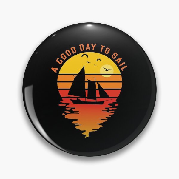 Item preview, Good Day To Sail - Retro Vintage Distressed Sunset Design For Sailing Lovers Gift Idea designed and sold by Prince - Bestseller ★★★★★.