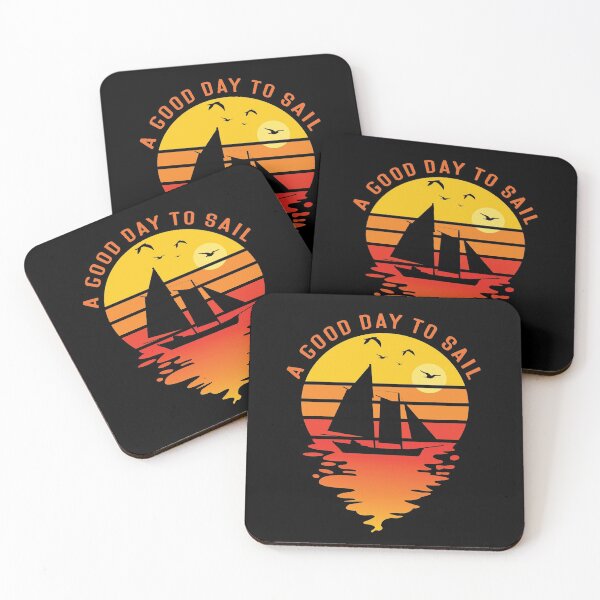 Item preview, Good Day To Sail - Retro Vintage Distressed Sunset Design For Sailing Lovers Gift Idea designed and sold by Prince - Bestseller ★★★★★.