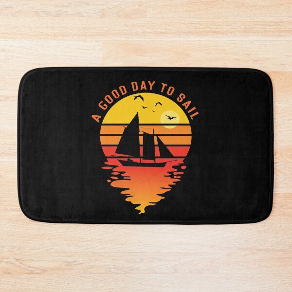 Item preview, Good Day To Sail - Retro Vintage Distressed Sunset Design For Sailing Lovers Gift Idea designed and sold by Prince - Bestseller ★★★★★.