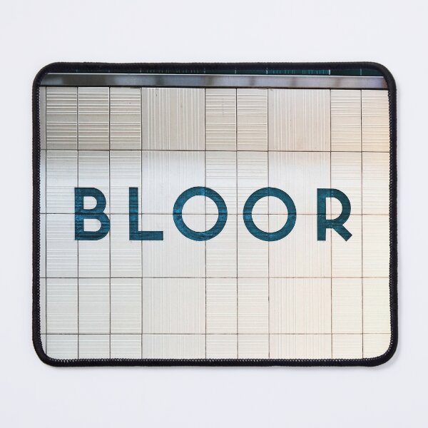 Toronto Bloor Subway Station Sign Mouse Pad