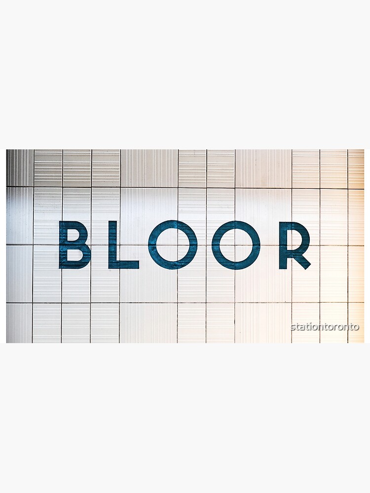 Toronto Bloor Subway Station Sign by stationtoronto