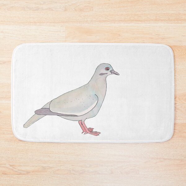Item preview, White-winged Dove bird species watercolor art designed and sold by TheWaterBirds.