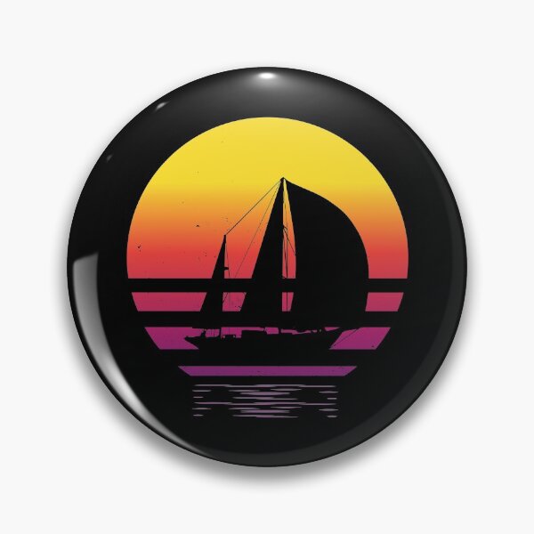 Item preview, Good Day To Sail - Retro Vintage Distressed Sunset Design For Sailing Lovers Gift Idea designed and sold by Prince - Bestseller ★★★★★.