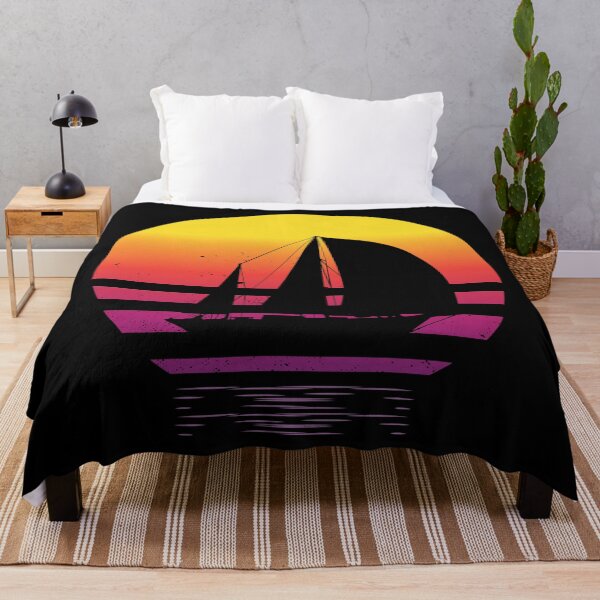 Item preview, Good Day To Sail - Retro Vintage Distressed Sunset Design For Sailing Lovers Gift Idea designed and sold by Prince - Bestseller ★★★★★.