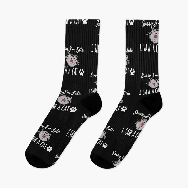 Item preview, Sorry I'm Late - I Saw A Cat - Funny Kids Kitty Shirt designed and sold by urban-design.