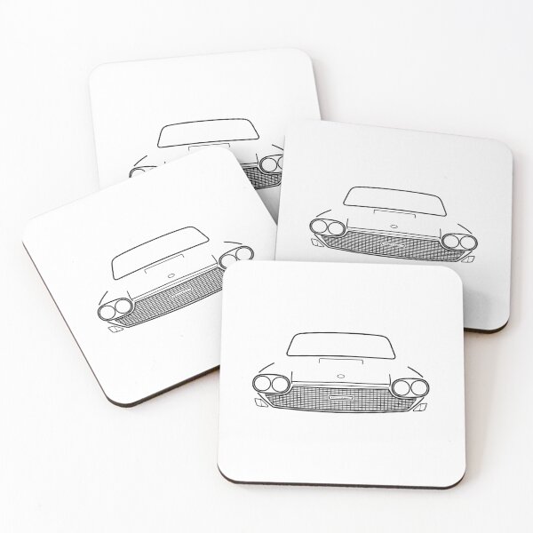Item preview, Austin 3 Litre 1960s British classic car black outline graphic designed and sold by soitwouldseem.