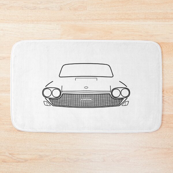 Item preview, Austin 3 Litre 1960s British classic car black outline graphic designed and sold by soitwouldseem.