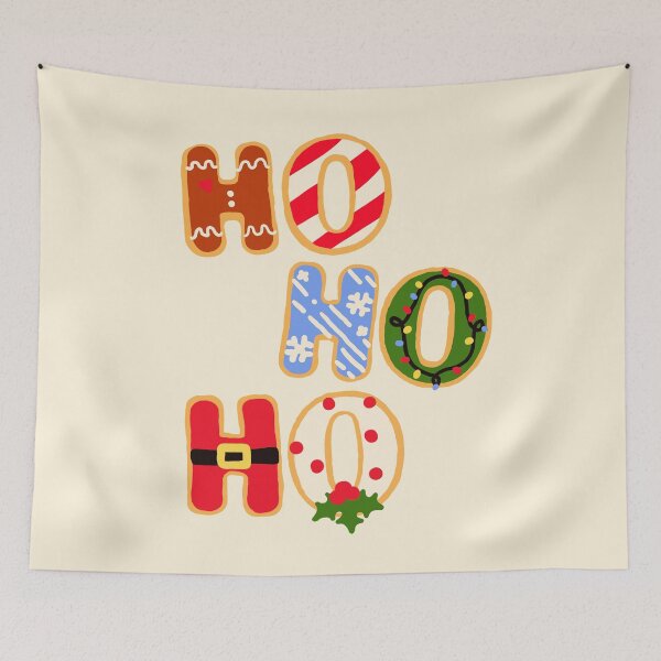 Item preview, Ugly Holiday Sweater | Gingerbread Cookie - HO HO HO Christmas letter Cookies - Sticker designed and sold by Nossikko.