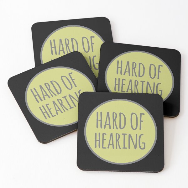 Item preview, Hard of Hearing Round Design designed and sold by Design-Maniya.