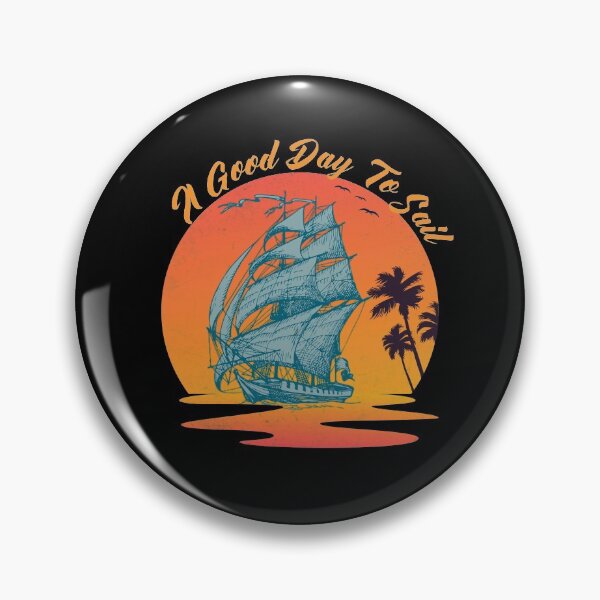 Item preview, Good Day To Sail - Retro Vintage Distressed Sunset Design For Sailing Lovers Gift Idea designed and sold by Prince - Bestseller ★★★★★.