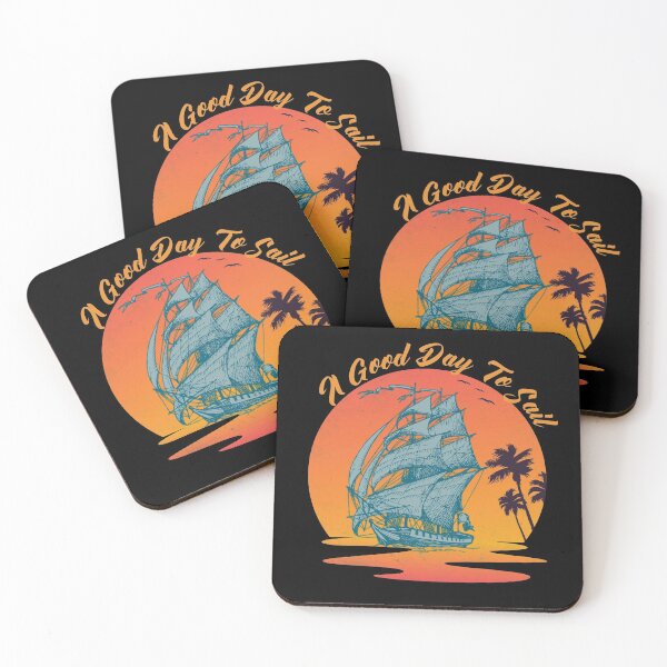 Item preview, Good Day To Sail - Retro Vintage Distressed Sunset Design For Sailing Lovers Gift Idea designed and sold by Prince - Bestseller ★★★★★.