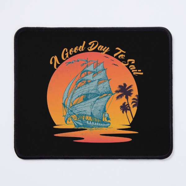 Item preview, Good Day To Sail - Retro Vintage Distressed Sunset Design For Sailing Lovers Gift Idea designed and sold by Prince - Bestseller ★★★★★.