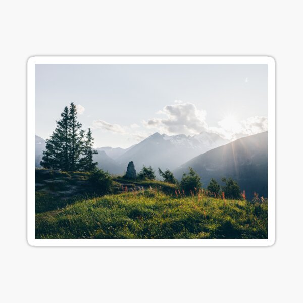 Mountain photography from the Alps in the Hohe Tauern National Park in Austria Sticker