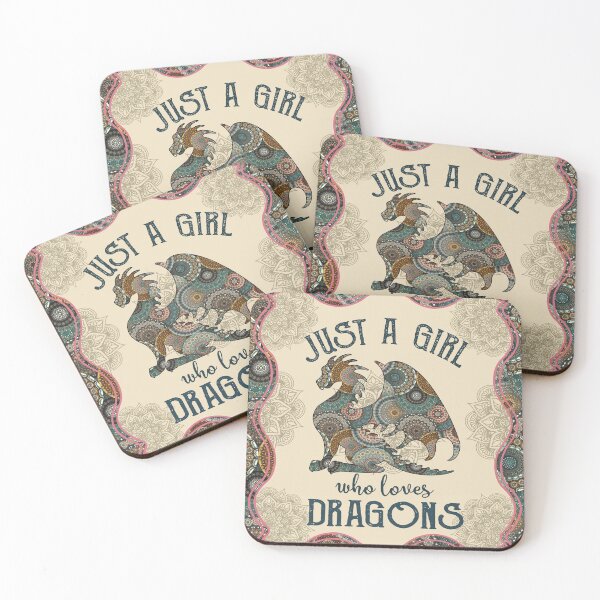 Item preview, Just A Girl Who Loves Dragons designed and sold by Midu Roy.