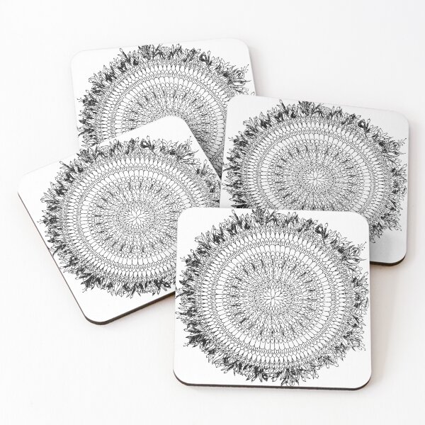 Item preview, Eden's Aura | Floral Based Mandala (Black) - SimmyGhatt designed and sold by simmyghatt.