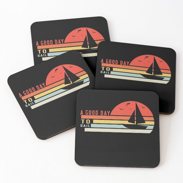 Item preview, Good Day To Sail - Retro Vintage Distressed Sunset Design For Sailing Lovers Gift Idea designed and sold by Prince - Bestseller ★★★★★.