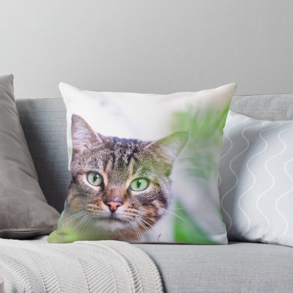 Item preview, Hiding tiger like cat in the garden says hey to you! designed and sold by urban-color.