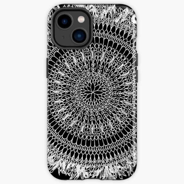 Eden's Aura | Floral Based Mandala (White) - SimmyGhatt iPhone Tough Case