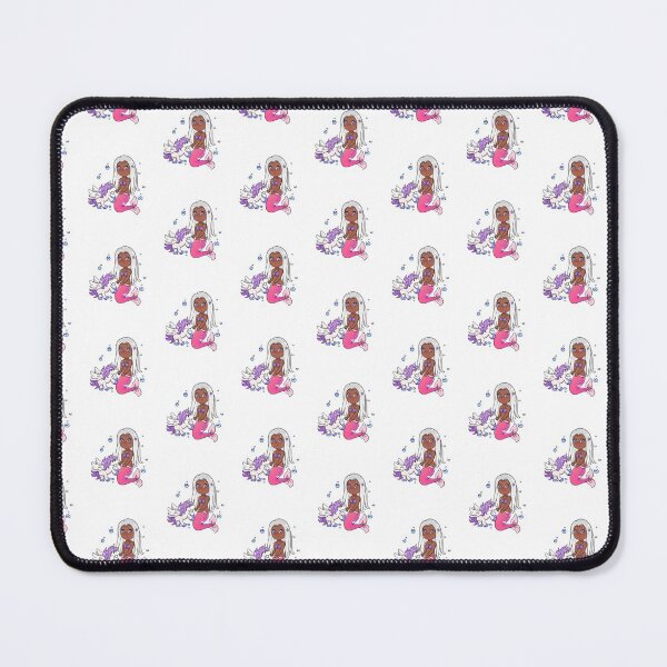 Item preview, African American mermaid with unicorn. designed and sold by Speckledfrog.