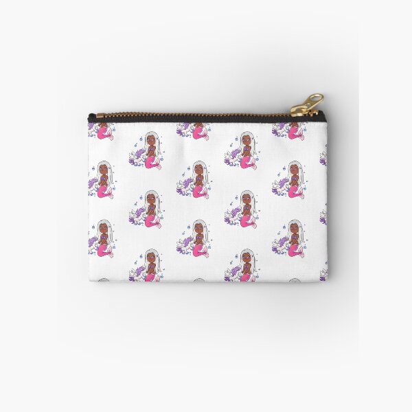 Item preview, African American mermaid with unicorn. designed and sold by Speckledfrog.