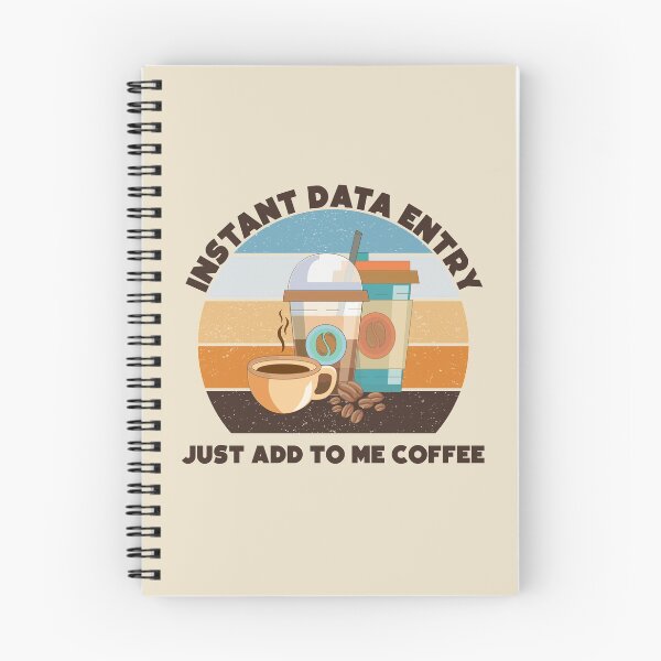 Item preview, Instant data entry just add to me coffee,dark text, funny coffee lovers, administrative department, data entry skills, spreadsheet designed and sold by SGS-.