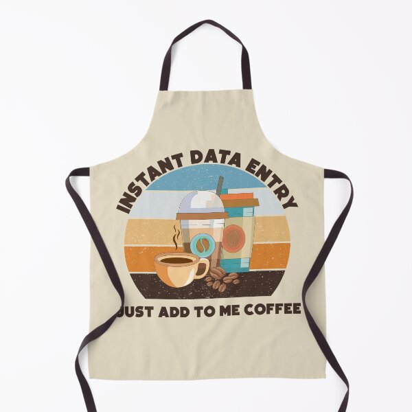 Item preview, Instant data entry just add to me coffee,dark text, funny coffee lovers, administrative department, data entry skills, spreadsheet designed and sold by SGS-.