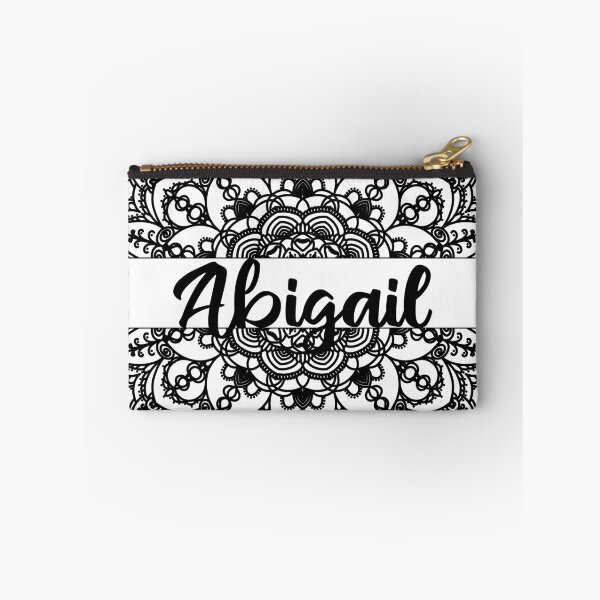Item preview, First name Abigail mandala in black designed and sold by felinefeelings.