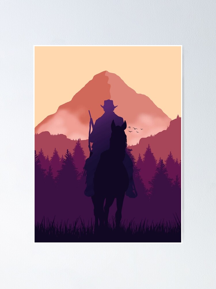 Arthur Morgan Sunrise Artwork Poster for Sale by Vintage-Travler