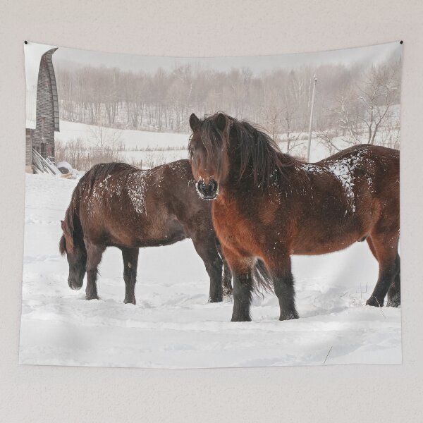 Item preview, Horses In Snow designed and sold by Michael Cummings.
