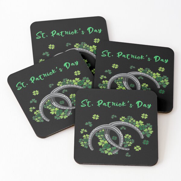 Item preview, St. Patrick's Day Shamrocks & Horse Shoes designed and sold by LMcDs.