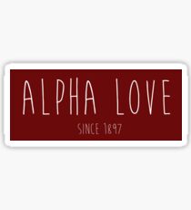 Alpha Love - Alpha Omicron Pi Sticker