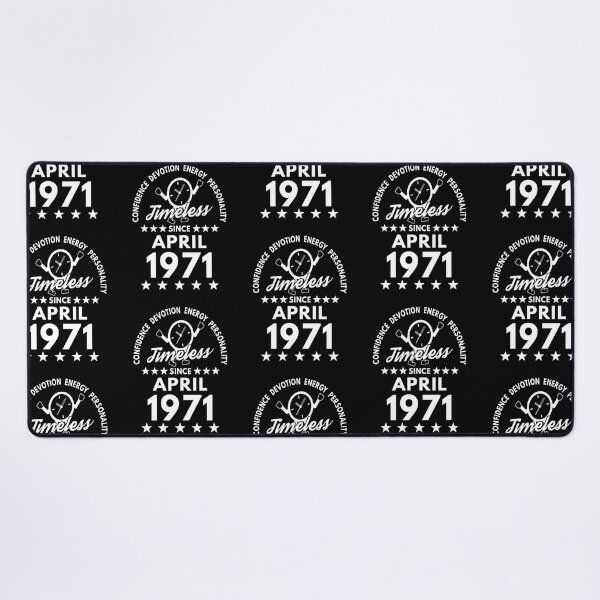 Item preview, April Birthday Timeless Person -1971 - White Text designed and sold by MoonsmileProd.