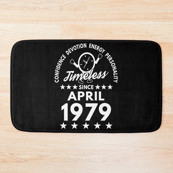 Item preview, April Birthday Timeless Person -1979 - White Text designed and sold by MoonsmileProd.
