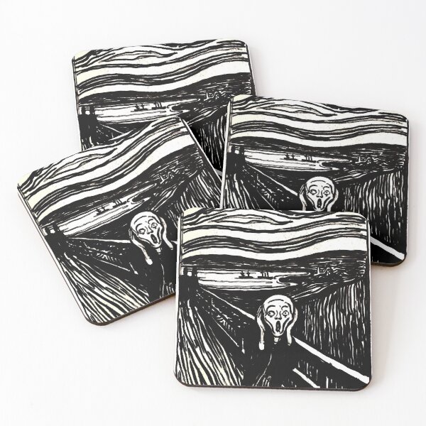 Item preview, The Scream remastered. Famous painting Edvard Munch Fine art wall art home decor designed and sold by letsaddtocart.