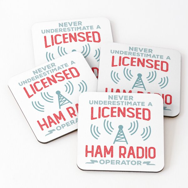 Item preview, Never Underestimate a Licensed Ham Radio Operator designed and sold by wingstar.