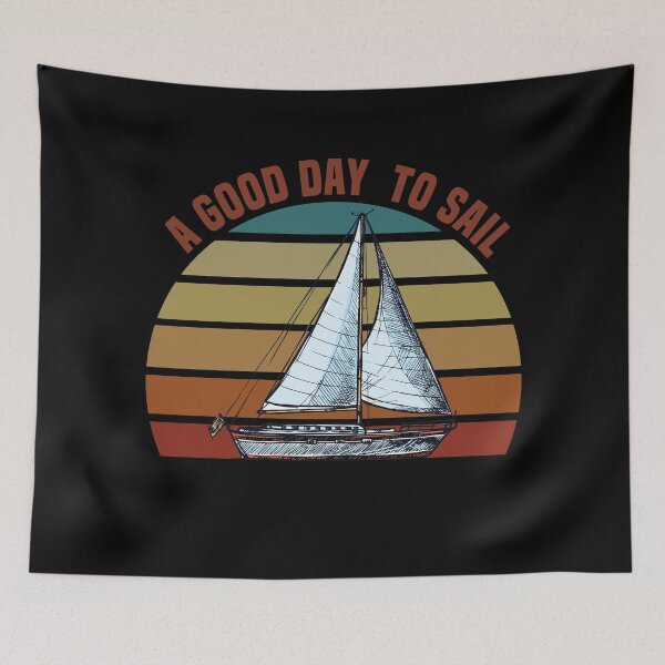 Item preview, Good Day To Sail - Retro Vintage Sunset Design For Sailing Lovers Gift Idea designed and sold by Prince - Bestseller ★★★★★.