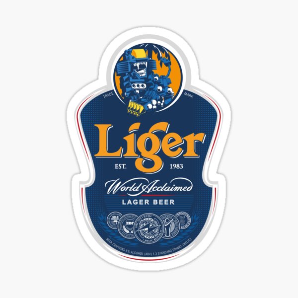 Liger Beer Sticker