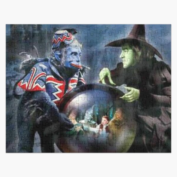 Item preview, monkey witch crystal ball oz print mask gift vintage rarity painting designed and sold by mysticladyart.
