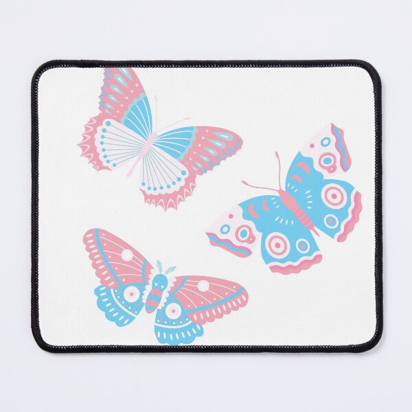 Item preview, Subtle Trans Pride Flag Butterfies designed and sold by Wanderior.