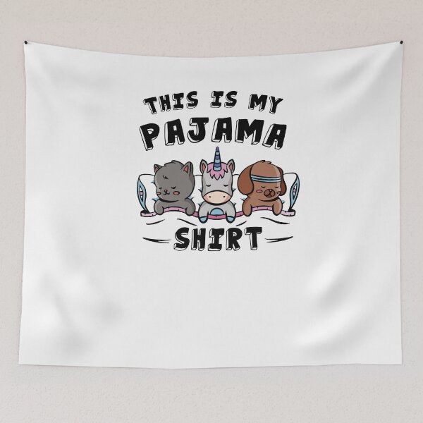 Item preview, This Is My Pajama - Dog Cat Unicorn Bed Pillow designed and sold by Tig3rE.