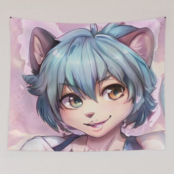 Artikelvorschau, Fursona Blau 1 entworfen und verkauft von DiscoGypsyFish.