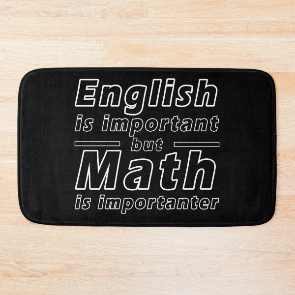 Item preview, English is important but math is importanter designed and sold by BK-Fishing.