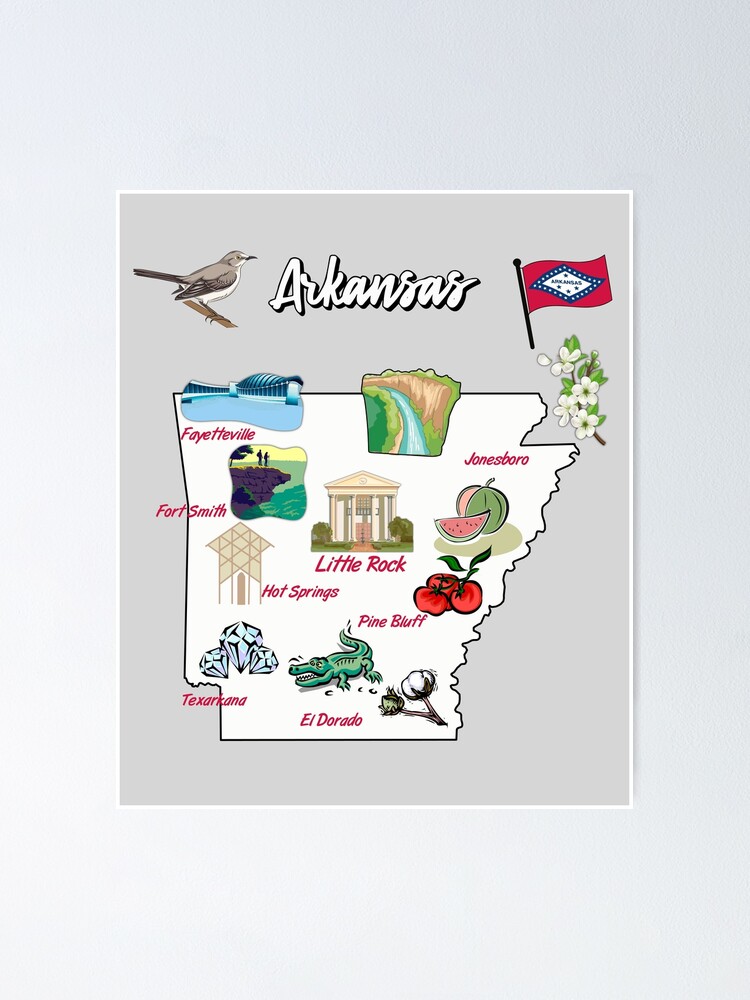Arkansas - louisiana mississippi alabama map Vector Image