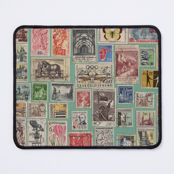 Item preview, Vintage Czech stamps designed and sold by nighthawkstudio.
