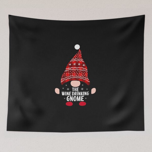 Item preview, the wine drinking gnome Christmas Gnome Funny Family designed and sold by MollinS7.