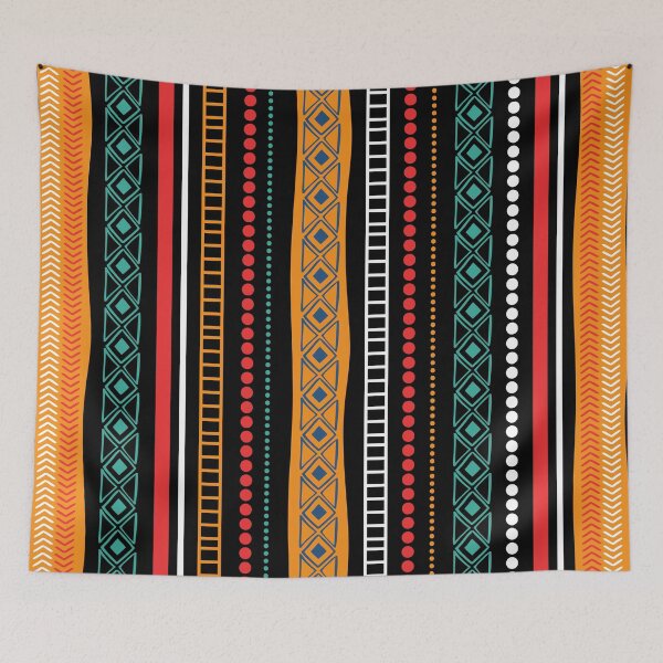 Item preview, Boho abstract waves vertical designed and sold by deepgoa.