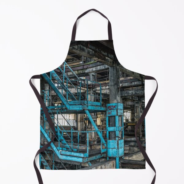 Item preview, industrial urbex blue staircase designed and sold by ellydevries.