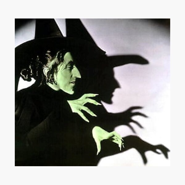 Item preview, wicked witch print shadow mask print oz wizard print mask  designed and sold by mysticladyart.