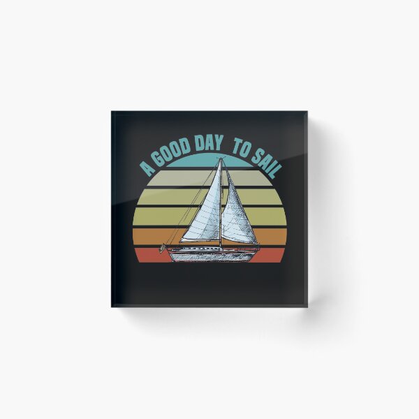 Item preview, Good Day To Sail - Retro Vintage Distressed Sunset Design For Sailing Lovers Gift Idea designed and sold by Prince - Bestseller ★★★★★.